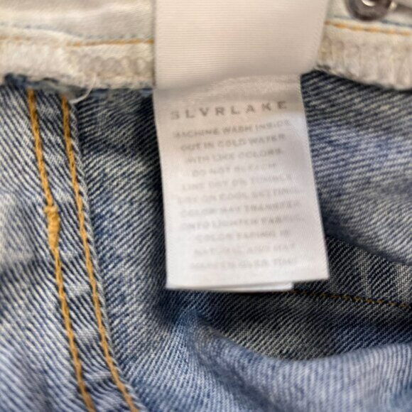 SLVRLAKE London High Rise Straight Jeans Size 31 Heartache Wash - Picture 14 of 16